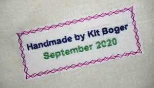 embroidery quilt labels